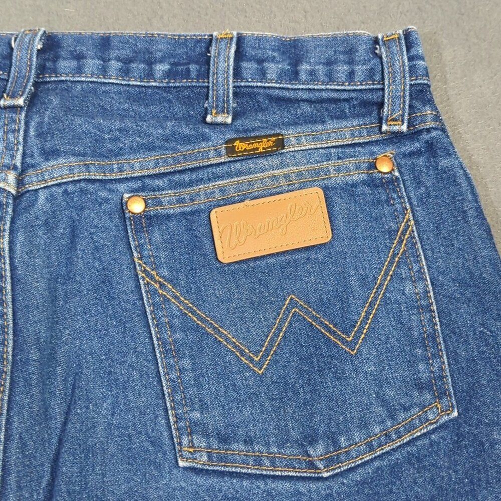 Wrangler Jeans Men's 38x30 Fits 36x29 Blue 13MWZ Cowboy Cut Western Denim Rodeo